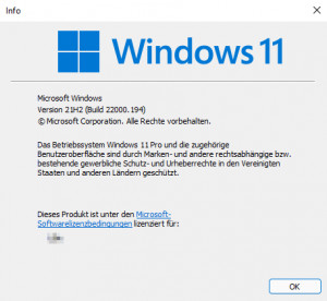 Preview Windows 11 23H2 (Build: 22631.3296) : aktuelle Version anzeigen